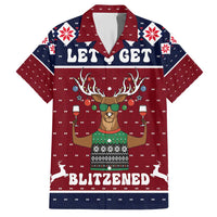 Lets Get Slouchy Christmas Family Matching Short Sleeve Bodycon Dress and Hawaiian Shirt Funny Xmas Holiday Patterns - Wonder Print Shop