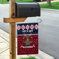 Lets Get Slouchy Christmas Garden Flag Funny Xmas Holiday Patterns - Wonder Print Shop