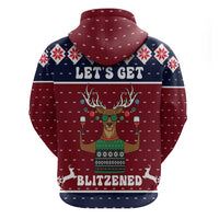 Lets Get Slouchy Christmas Hoodie Funny Xmas Holiday Patterns - Wonder Print Shop
