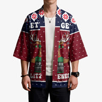 Lets Get Slouchy Christmas Kimono Funny Xmas Holiday Patterns - Wonder Print Shop
