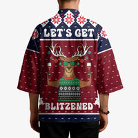 Lets Get Slouchy Christmas Kimono Funny Xmas Holiday Patterns - Wonder Print Shop