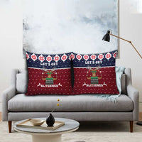 Lets Get Slouchy Christmas Pillow Cover Funny Xmas Holiday Patterns - Wonder Print Shop