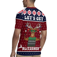 Lets Get Slouchy Christmas Rugby Jersey Funny Xmas Holiday Patterns - Wonder Print Shop