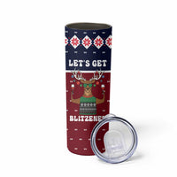 Lets Get Slouchy Christmas Skinny Tumbler Funny Xmas Holiday Patterns - Wonder Print Shop