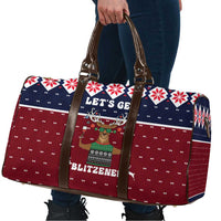 Lets Get Slouchy Christmas Travel Bag Funny Xmas Holiday Patterns - Wonder Print Shop