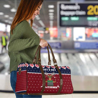 Lets Get Slouchy Christmas Travel Bag Funny Xmas Holiday Patterns - Wonder Print Shop