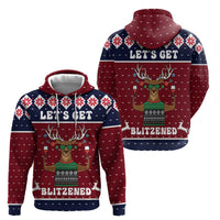 Lets Get Slouchy Christmas Zip Hoodie Funny Xmas Holiday Patterns - Wonder Print Shop