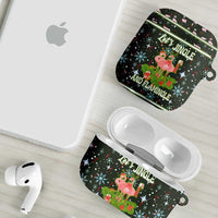 Lets Jingle And Flamingle Christmas AirPods Case Funny Xmas Holiday Patterns - Wonder Print Shop