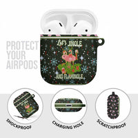 Lets Jingle And Flamingle Christmas AirPods Case Funny Xmas Holiday Patterns - Wonder Print Shop