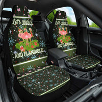Lets Jingle And Flamingle Christmas Car Seat Cover Funny Xmas Holiday Patterns - Wonder Print Shop