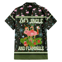 Lets Jingle And Flamingle Christmas Hawaiian Shirt Funny Xmas Holiday Patterns - Wonder Print Shop