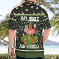 Lets Jingle And Flamingle Christmas Hawaiian Shirt Funny Xmas Holiday Patterns - Wonder Print Shop