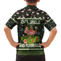 Lets Jingle And Flamingle Christmas Kid Hawaiian Shirt Funny Xmas Holiday Patterns - Wonder Print Shop