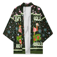 Lets Jingle And Flamingle Christmas Kimono Funny Xmas Holiday Patterns - Wonder Print Shop
