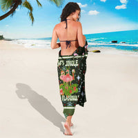 Lets Jingle And Flamingle Christmas Sarong Funny Xmas Holiday Patterns - Wonder Print Shop