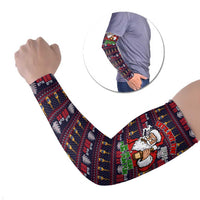Lets Put The Rum Pum Pum Pum Christmas Arm Sleeves Xmas Holiday Patterns - Wonder Print Shop