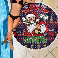 Lets Put The Rum Pum Pum Pum Christmas Beach Blanket Xmas Holiday Patterns - Wonder Print Shop