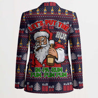 Lets Put The Rum Pum Pum Pum Christmas Blazer Xmas Holiday Patterns - Wonder Print Shop