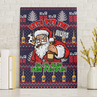 Lets Put The Rum Pum Pum Pum Christmas Canvas Wall Art Xmas Holiday Patterns - Wonder Print Shop