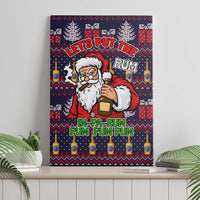 Lets Put The Rum Pum Pum Pum Christmas Canvas Wall Art Xmas Holiday Patterns - Wonder Print Shop