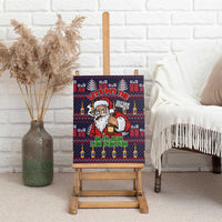 Lets Put The Rum Pum Pum Pum Christmas Canvas Wall Art Xmas Holiday Patterns - Wonder Print Shop