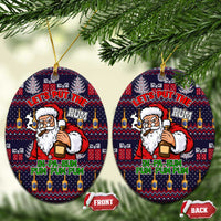 Lets Put The Rum Pum Pum Pum Christmas Ceramic Ornament Xmas Holiday Patterns - Wonder Print Shop