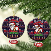 Lets Put The Rum Pum Pum Pum Christmas Ceramic Ornament Xmas Holiday Patterns - Wonder Print Shop