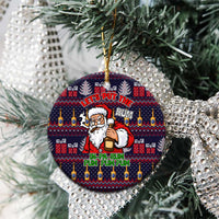Lets Put The Rum Pum Pum Pum Christmas Ceramic Ornament Xmas Holiday Patterns - Wonder Print Shop