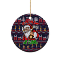 Lets Put The Rum Pum Pum Pum Christmas Ceramic Ornament Xmas Holiday Patterns - Wonder Print Shop