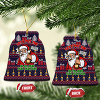 Lets Put The Rum Pum Pum Pum Christmas Ceramic Ornament Xmas Holiday Patterns - Wonder Print Shop