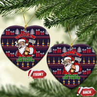 Lets Put The Rum Pum Pum Pum Christmas Ceramic Ornament Xmas Holiday Patterns - Wonder Print Shop