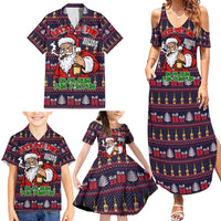 Lets Put The Rum Pum Pum Pum Christmas Family Matching Summer Maxi Dress and Hawaiian Shirt Xmas Holiday Patterns - Wonder Print Shop