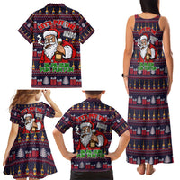 Lets Put The Rum Pum Pum Pum Christmas Family Matching Tank Maxi Dress and Hawaiian Shirt Xmas Holiday Patterns - Wonder Print Shop