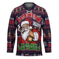 Lets Put The Rum Pum Pum Pum Christmas Hockey Jersey Xmas Holiday Patterns - Wonder Print Shop