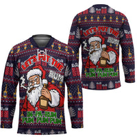 Lets Put The Rum Pum Pum Pum Christmas Hockey Jersey Xmas Holiday Patterns - Wonder Print Shop