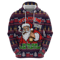 Lets Put The Rum Pum Pum Pum Christmas Hoodie Xmas Holiday Patterns - Wonder Print Shop