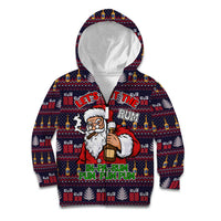 Lets Put The Rum Pum Pum Pum Christmas Kid Hoodie Xmas Holiday Patterns - Wonder Print Shop