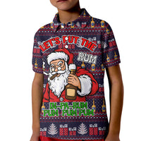 Lets Put The Rum Pum Pum Pum Christmas Kid Polo Shirt Xmas Holiday Patterns - Wonder Print Shop