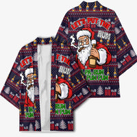Lets Put The Rum Pum Pum Pum Christmas Kimono Xmas Holiday Patterns - Wonder Print Shop