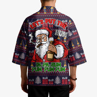 Lets Put The Rum Pum Pum Pum Christmas Kimono Xmas Holiday Patterns - Wonder Print Shop