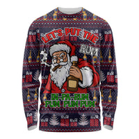 Lets Put The Rum Pum Pum Pum Christmas Long Sleeve Shirt Xmas Holiday Patterns - Wonder Print Shop