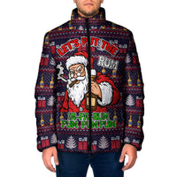 Lets Put The Rum Pum Pum Pum Christmas Padded Jacket Xmas Holiday Patterns - Wonder Print Shop