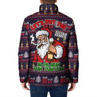 Lets Put The Rum Pum Pum Pum Christmas Padded Jacket Xmas Holiday Patterns - Wonder Print Shop