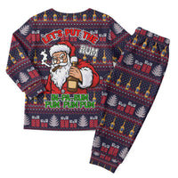 Lets Put The Rum Pum Pum Pum Christmas Pajama Set Xmas Holiday Patterns - Wonder Print Shop