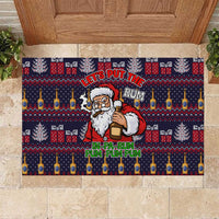 Lets Put The Rum Pum Pum Pum Christmas Rubber Doormat Xmas Holiday Patterns - Wonder Print Shop