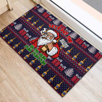 Lets Put The Rum Pum Pum Pum Christmas Rubber Doormat Xmas Holiday Patterns - Wonder Print Shop