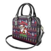 Lets Put The Rum Pum Pum Pum Christmas Shoulder Handbag Xmas Holiday Patterns - Wonder Print Shop