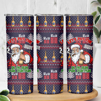 Lets Put The Rum Pum Pum Pum Christmas Skinny Tumbler Xmas Holiday Patterns - Wonder Print Shop