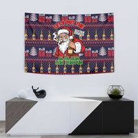Lets Put The Rum Pum Pum Pum Christmas Tapestry Xmas Holiday Patterns - Wonder Print Shop