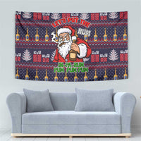 Lets Put The Rum Pum Pum Pum Christmas Tapestry Xmas Holiday Patterns - Wonder Print Shop